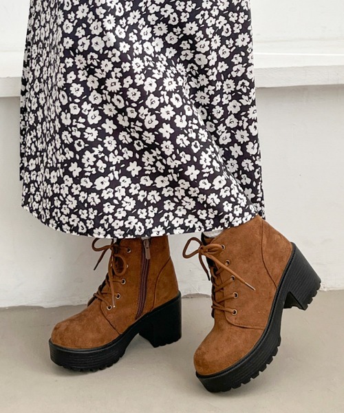 セール】【旬見えスウェード追加】《#極軽》超軽量厚底 レースアップ