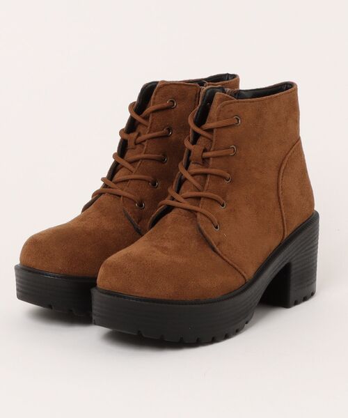 セール】【旬見えスウェード追加】《#極軽》超軽量厚底 レースアップ