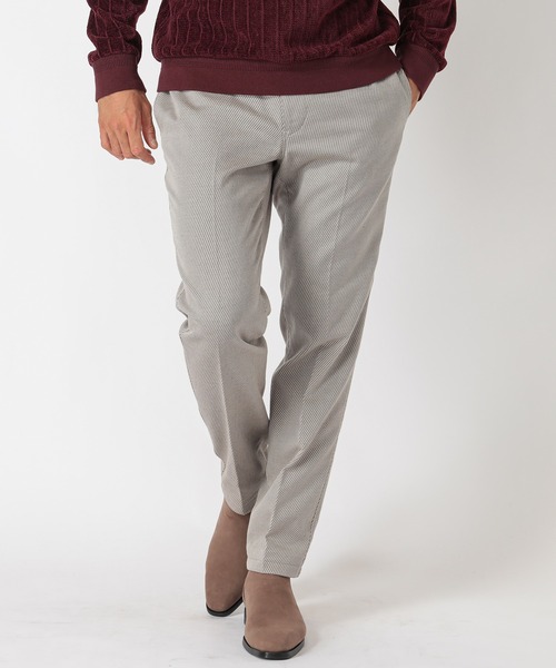 MEN'S BIGI（メンズビギ）の「コットン3本合糸ツイル裏起毛パンツ（その他パンツ・メンズ・ブラック/グレー/レッド/アイボリー・01/02/03/04）」の4枚目の写真