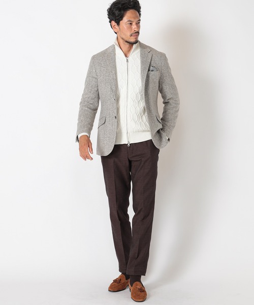 MEN'S BIGI（メンズビギ）の「コットン3本合糸ツイル裏起毛パンツ（その他パンツ・メンズ・ブラック/グレー/レッド/アイボリー・01/02/03/04）」の20枚目の写真