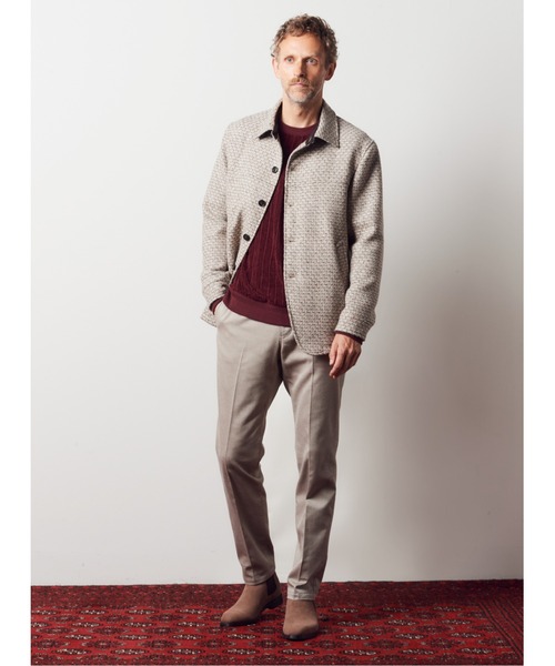 MEN'S BIGI（メンズビギ）の「コットン3本合糸ツイル裏起毛パンツ（その他パンツ・メンズ・ブラック/グレー/レッド/アイボリー・01/02/03/04）」の5枚目の写真