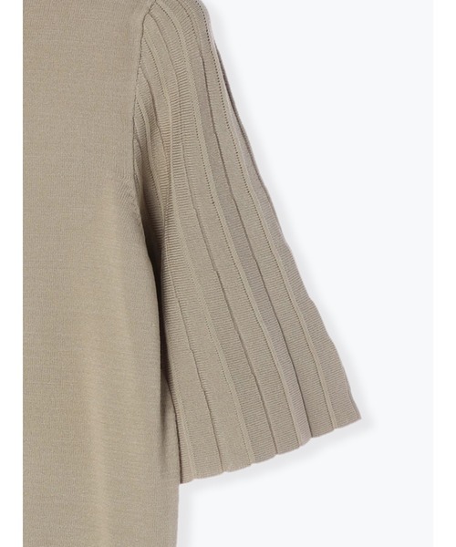 Te chichi（テチチ）の「12G袖プリーツプルオーバー（シャツ/ブラウス・レディース・ブラック/ブラウン/カーキ・ﾌﾘ-）」の9枚目の写真