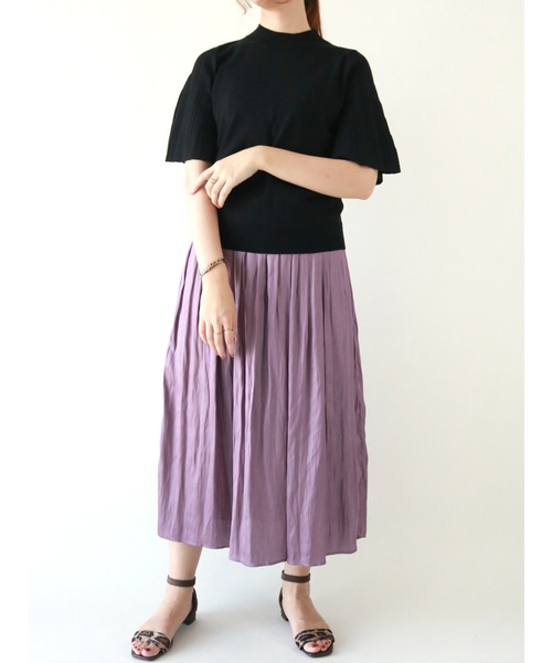 Te chichi（テチチ）の「12G袖プリーツプルオーバー（シャツ/ブラウス・レディース・ブラック/ブラウン/カーキ・ﾌﾘ-）」の19枚目の写真