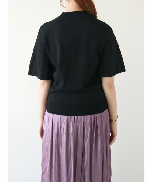 Te chichi（テチチ）の「12G袖プリーツプルオーバー（シャツ/ブラウス・レディース・ブラック/ブラウン/カーキ・ﾌﾘ-）」の17枚目の写真