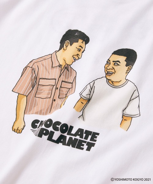 JOURNAL STANDARD relume（ジャーナルスタンダード　レリューム）の「【チョコレートプラネット × relume】コンビTシャツ（Tシャツ/カットソー・メンズ・ホワイト/ブラック/ホワイト系その他/ブラック系その他・M/L/XL）」の3枚目の写真