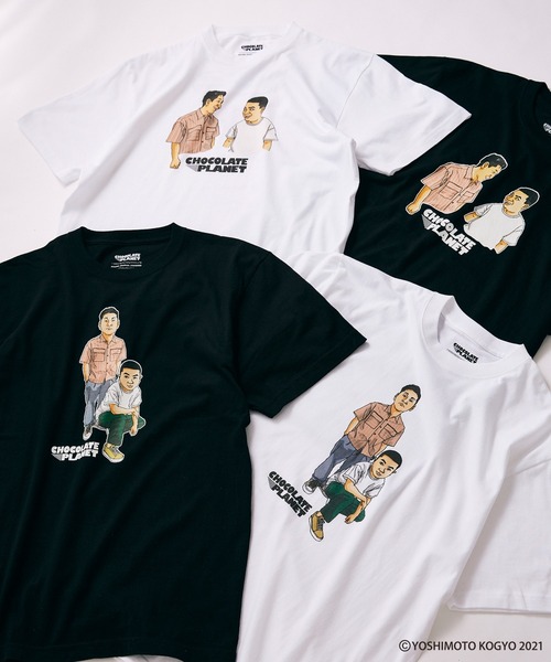 JOURNAL STANDARD relume（ジャーナルスタンダード　レリューム）の「【チョコレートプラネット × relume】コンビTシャツ（Tシャツ/カットソー・メンズ・ホワイト/ブラック/ホワイト系その他/ブラック系その他・M/L/XL）」の5枚目の写真