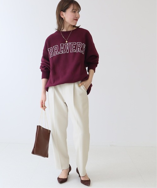 Spick & Span（スピックアンドスパン）の「#ダブルクロステーパードパンツ◆（その他パンツ・レディース・ブラック/ベージュ/ピンク系その他/ボルドー・34/36/38/40）」の16枚目の写真