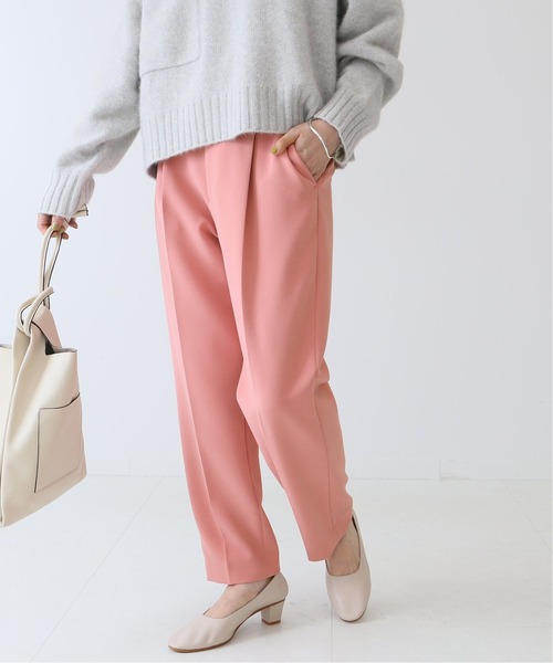 Spick & Span（スピックアンドスパン）の「#ダブルクロステーパードパンツ◆（その他パンツ・レディース・ブラック/ベージュ/ピンク系その他/ボルドー・34/36/38/40）」の11枚目の写真