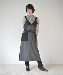 La SRIC | La SRIC / チェックアシメZIP-JSK(ジャンパースカート)