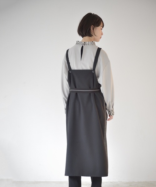 La SRIC（ラスリック）の「La SRIC / チェックアシメZIP-JSK（ジャンパースカート・レディース・ブラウン/グレー・MEDIUM）」の11枚目の写真