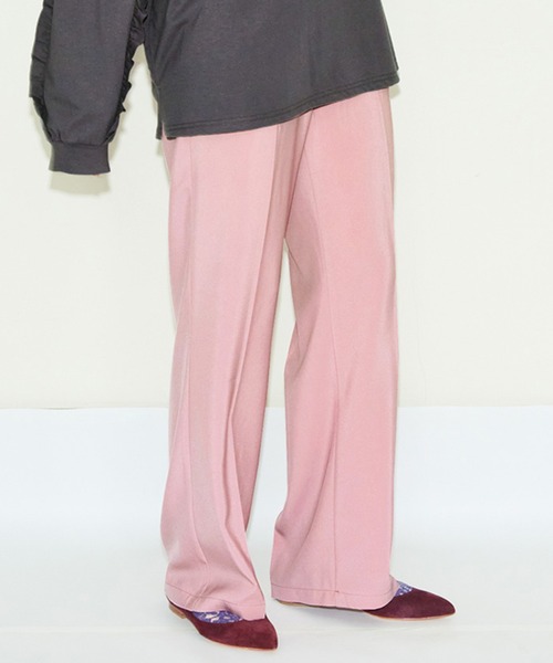 MEDE19F（メデジュウキュウ）の「ＭＥＤＥ１９Ｆ　カラーフレアーパンツ（その他パンツ・レディース・ブラウン/ピンク/グリーン・MEDIUM/LARGE/X-LARGE/XX-LARGE）」の3枚目の写真