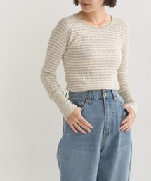 OMNES | ランダムテレコニット クルーネック(ニット/セーター)