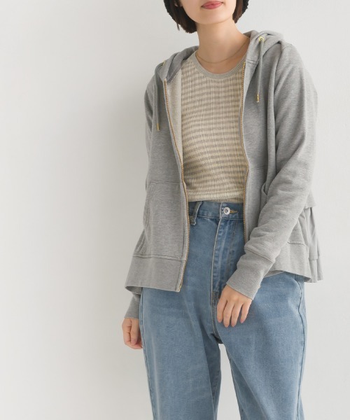 OMNES(オムネス)の「ランダムテレコニット クルーネック(ニット/セーター・レディース・ホワイト/チャコール/グレイッシュベージュ/グレー/ブラック/ブラック系その他/グリーン系その他/ホワイト系その他/オートミール/グレー系その他・FREE)」の15枚目の写真