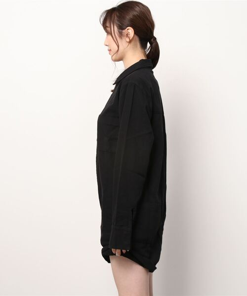 One Tea spoon(ワンティースプーン)の「ONETEASPOON SHORT JUMPSUIT 22423A/22423C(つなぎ/オールインワン・レディース・ブラック/ベージュ・SMALL)」の3枚目の写真
