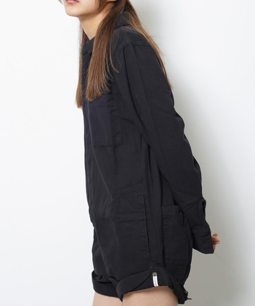One Tea spoon(ワンティースプーン)の「ONETEASPOON SHORT JUMPSUIT 22423A/22423C(つなぎ/オールインワン・レディース・ブラック/ベージュ・SMALL)」の17枚目の写真