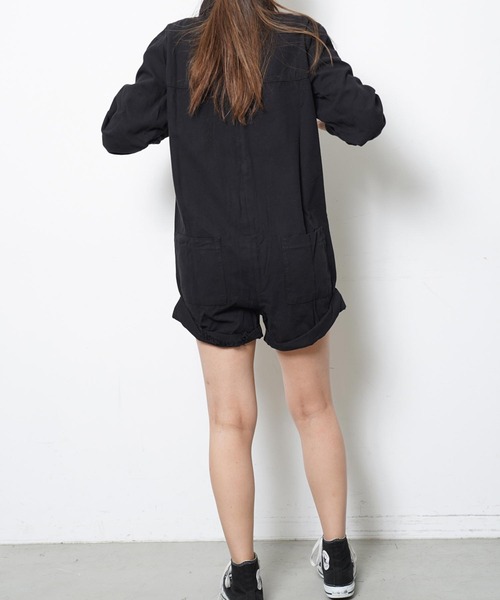 One Tea spoon(ワンティースプーン)の「ONETEASPOON SHORT JUMPSUIT 22423A/22423C(つなぎ/オールインワン・レディース・ブラック/ベージュ・SMALL)」の15枚目の写真