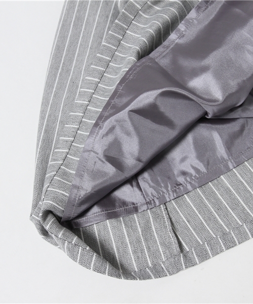 WEGO（ウィゴー）の「WEGO/ストライプミモレスカート（スカート・レディース・グレー系その他/ブルー系その他・FREE）」の11枚目の写真