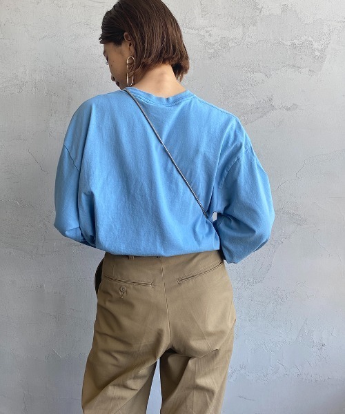 THE SHINZONE/ザ シンゾーン] EMPIRE STATE 刺繍ロンT（Tシャツ