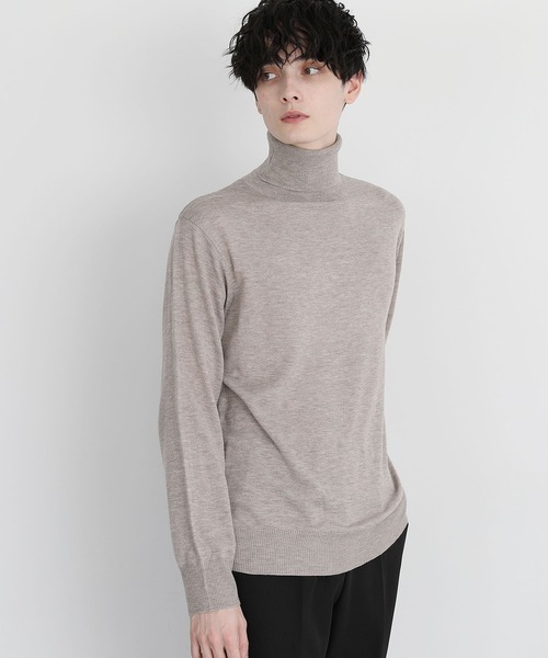 ASTRONOMY（アストロノミー）の「Buyer's Select/12Gカシミアライク天竺タートルネックニット（ニット/セーター・メンズ・ブラック/オフホワイト/ブルーグレー/グレー系その他/ブラウン系その他/ライラック/チャコール・M/L）」の18枚目の写真