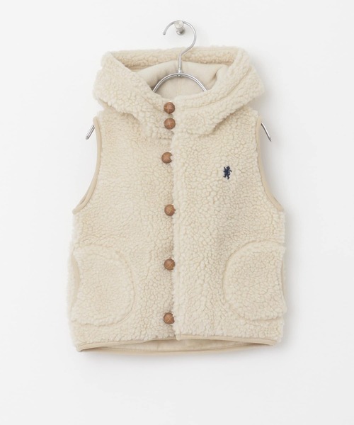 GYMPHLEX（ジムフレックス）の「GYMPHLEX　BOA HOODED VEST(KIDS)（その他アウター・キッズ・チャコールグレー/アイボリー/モカ・95/115/135）」の15枚目の写真