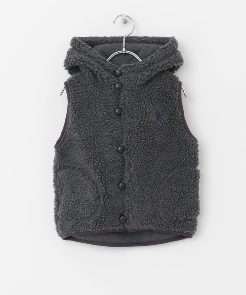 GYMPHLEX（ジムフレックス）の「GYMPHLEX　BOA HOODED VEST(KIDS)（その他アウター・キッズ・チャコールグレー/アイボリー/モカ・95/115/135）」の16枚目の写真