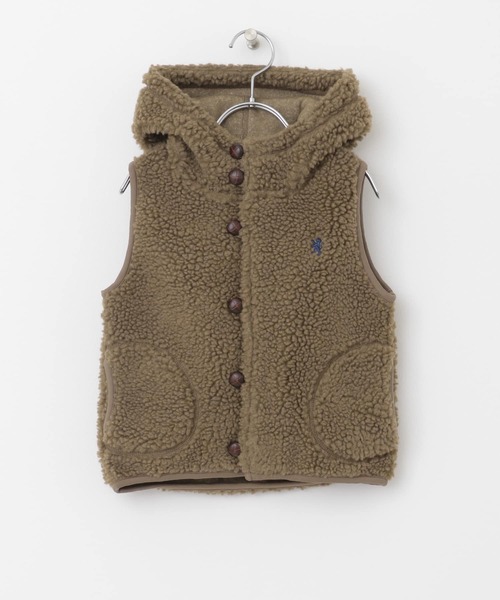 GYMPHLEX（ジムフレックス）の「GYMPHLEX　BOA HOODED VEST(KIDS)（その他アウター・キッズ・チャコールグレー/アイボリー/モカ・95/115/135）」の17枚目の写真