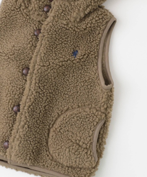 GYMPHLEX（ジムフレックス）の「GYMPHLEX　BOA HOODED VEST(KIDS)（その他アウター・キッズ・チャコールグレー/アイボリー/モカ・95/115/135）」の21枚目の写真