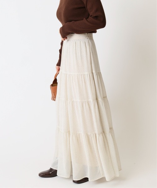 U by SPICK&SPAN（ユーバイスピックアンドスパン）の「ドットティアードスカート 2◆（スカート・レディース・アイボリー/ブラック系その他・36/34/38）」の11枚目の写真