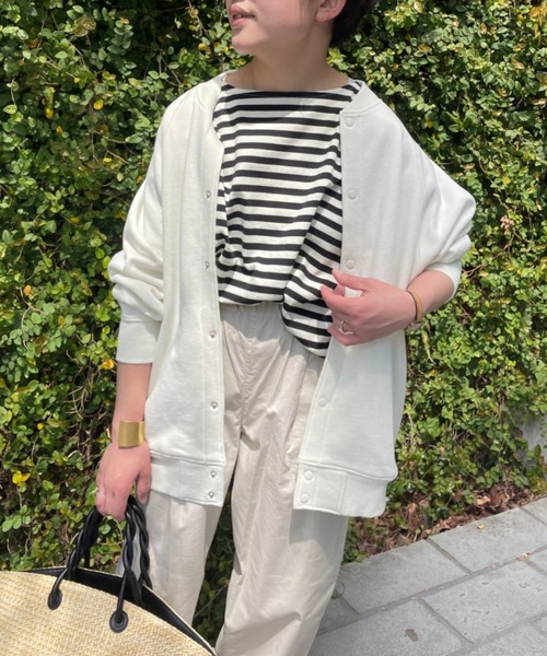 PUAL CE CIN(ピュアルセシン)の「裏起毛ブルゾン(ブルゾン・レディース・モカ/キャメル/ブラック/グレイッシュベージュ/ネイビー/オフホワイト/ピンク/ベージュ・FREE)」の2枚目の写真