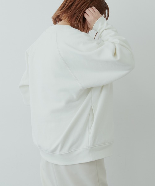 PUAL CE CIN(ピュアルセシン)の「裏起毛ブルゾン(ブルゾン・レディース・モカ/キャメル/ブラック/グレイッシュベージュ/ネイビー/オフホワイト/ピンク/ベージュ・FREE)」の12枚目の写真