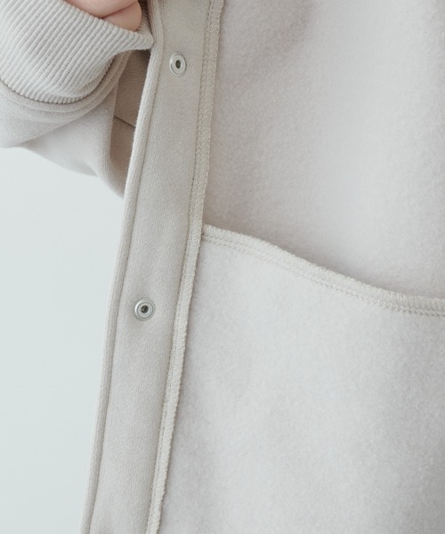 PUAL CE CIN(ピュアルセシン)の「裏起毛ブルゾン(ブルゾン・レディース・モカ/キャメル/ブラック/グレイッシュベージュ/ネイビー/オフホワイト/ピンク/ベージュ・FREE)」の21枚目の写真