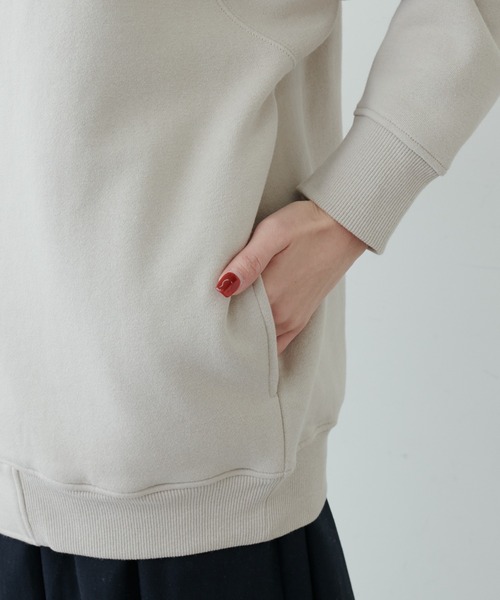 PUAL CE CIN(ピュアルセシン)の「裏起毛ブルゾン(ブルゾン・レディース・モカ/キャメル/ブラック/グレイッシュベージュ/ネイビー/オフホワイト/ピンク/ベージュ・FREE)」の20枚目の写真