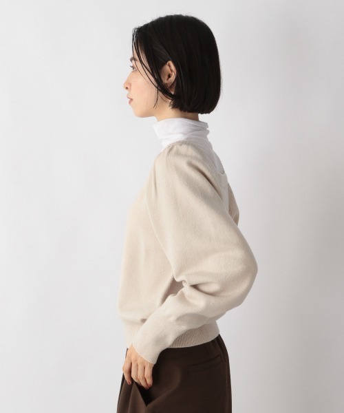 LOWRYS FARM（ローリーズファーム）の「スクエアパワショルニット　235294（ニット/セーター・レディース・アイボリー/ブラック/グリーン・FREE）」の11枚目の写真