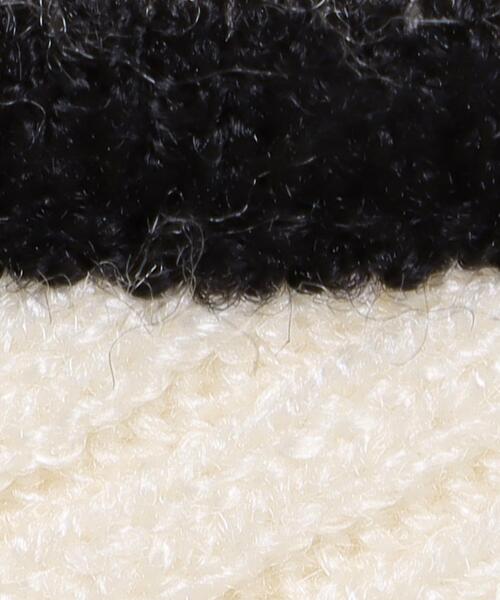 Allamanda(アラマンダ)の「フリルボウタイ長袖ニット(ニット/セーター・レディース・ホワイト×ブラック/ブラック×ホワイト/ベージュ系1/パープル系2・M)」の8枚目の写真