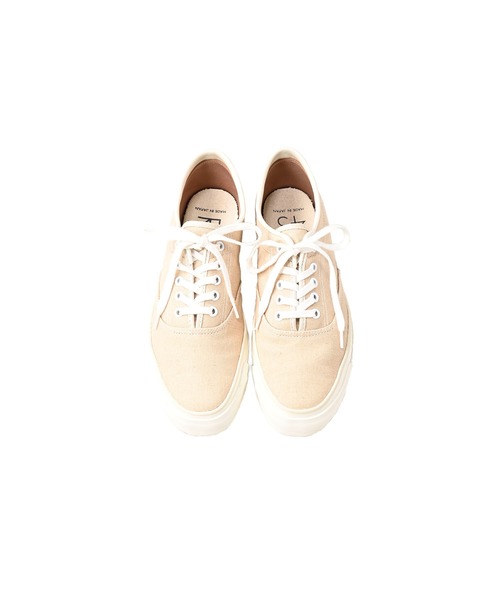 45R(フォーティファイブアール)の「リネンダックのスニーカー(スニーカー・レディース・ベージュ/ホワイト・23cm/25cm)」の2枚目の写真