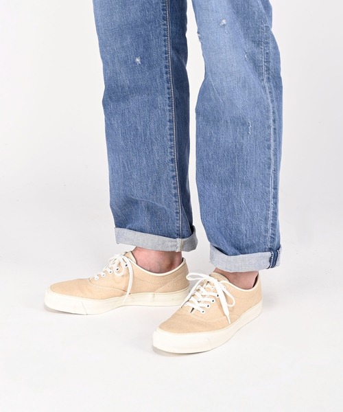 45R(フォーティファイブアール)の「リネンダックのスニーカー(スニーカー・レディース・ベージュ/ホワイト・23cm/25cm)」の3枚目の写真