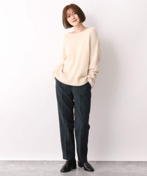 A part by（アパートバイ）の「PoCoジャガードパンツ　239916（その他パンツ・レディース・グリーン系その他5/ベージュ・MEDIUM/LARGE）」の9枚目の写真