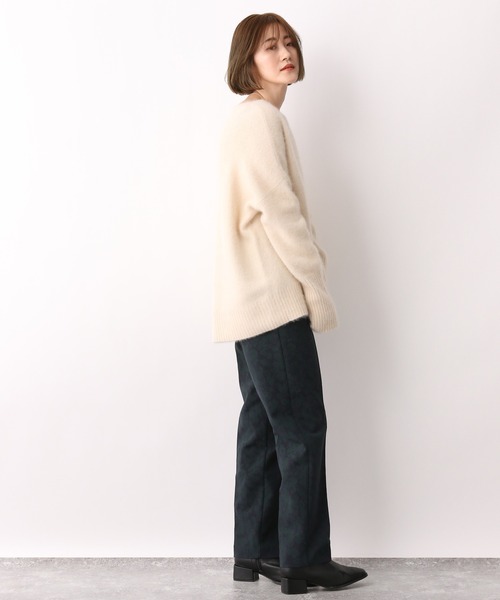 A part by（アパートバイ）の「PoCoジャガードパンツ　239916（その他パンツ・レディース・グリーン系その他5/ベージュ・MEDIUM/LARGE）」の13枚目の写真