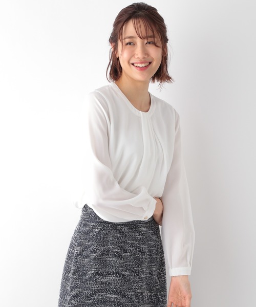 GLOBAL WORK(グローバルワーク)の「ボウタイフウブラウス/236493(Tシャツ/カットソー・レディース・ホワイト/ライトベージュ/ライトピンク/ライトグリーン/その他・LARGE/MEDIUM)」の17枚目の写真