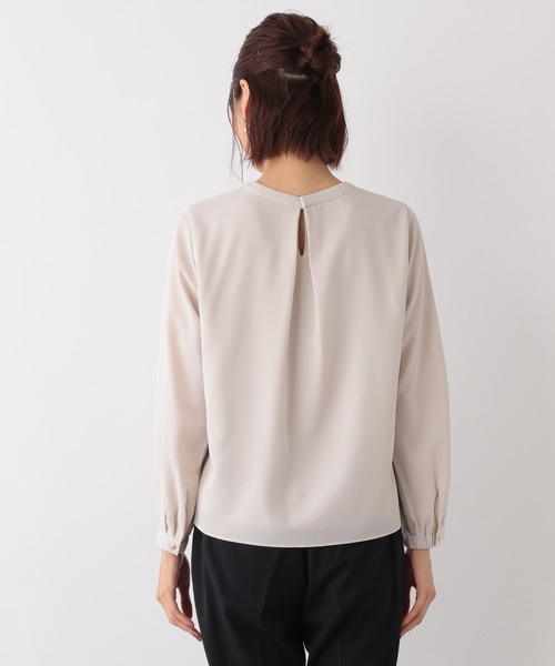 GLOBAL WORK(グローバルワーク)の「ボウタイフウブラウス/236493(Tシャツ/カットソー・レディース・ホワイト/ライトベージュ/ライトピンク/ライトグリーン/その他・LARGE/MEDIUM)」の6枚目の写真