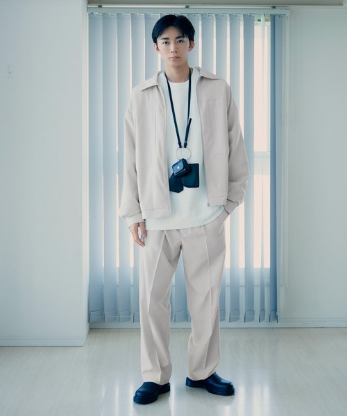 re_k by JUNRED(レクバイジュンレッド)の「【 re_k by JUNRed 】TR BIGシルエットジップブルゾン(ブルゾン・メンズ・レッド系その他2/ブラック/ベージュ系その他・S/M/L)」の5枚目の写真