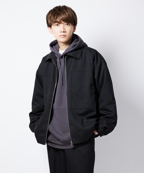 re_k by JUNRED(レクバイジュンレッド)の「【 re_k by JUNRed 】TR BIGシルエットジップブルゾン(ブルゾン・メンズ・レッド系その他2/ブラック/ベージュ系その他・S/M/L)」の7枚目の写真