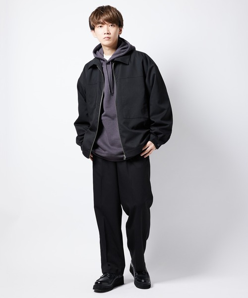 re_k by JUNRED(レクバイジュンレッド)の「【 re_k by JUNRed 】TR BIGシルエットジップブルゾン(ブルゾン・メンズ・レッド系その他2/ブラック/ベージュ系その他・S/M/L)」の8枚目の写真