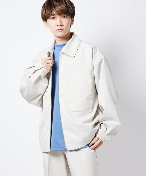 re_k by JUNRED(レクバイジュンレッド)の「【 re_k by JUNRed 】TR BIGシルエットジップブルゾン(ブルゾン・メンズ・レッド系その他2/ブラック/ベージュ系その他・S/M/L)」の10枚目の写真