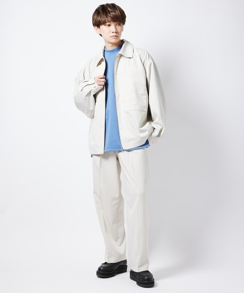 re_k by JUNRED(レクバイジュンレッド)の「【 re_k by JUNRed 】TR BIGシルエットジップブルゾン(ブルゾン・メンズ・レッド系その他2/ブラック/ベージュ系その他・S/M/L)」の12枚目の写真