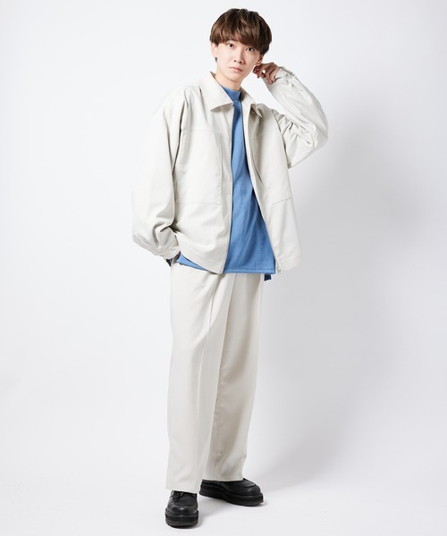 re_k by JUNRED(レクバイジュンレッド)の「【 re_k by JUNRed 】TR BIGシルエットジップブルゾン(ブルゾン・メンズ・レッド系その他2/ブラック/ベージュ系その他・S/M/L)」の13枚目の写真