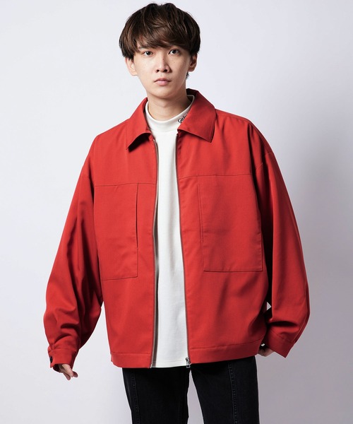 re_k by JUNRED(レクバイジュンレッド)の「【 re_k by JUNRed 】TR BIGシルエットジップブルゾン(ブルゾン・メンズ・レッド系その他2/ブラック/ベージュ系その他・S/M/L)」の14枚目の写真