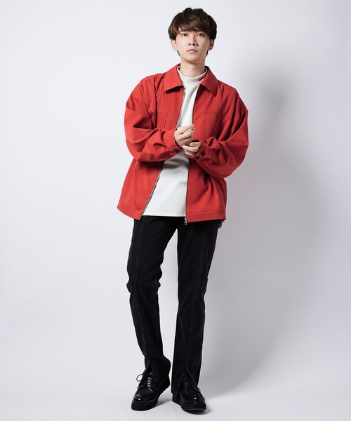 re_k by JUNRED(レクバイジュンレッド)の「【 re_k by JUNRed 】TR BIGシルエットジップブルゾン(ブルゾン・メンズ・レッド系その他2/ブラック/ベージュ系その他・S/M/L)」の16枚目の写真