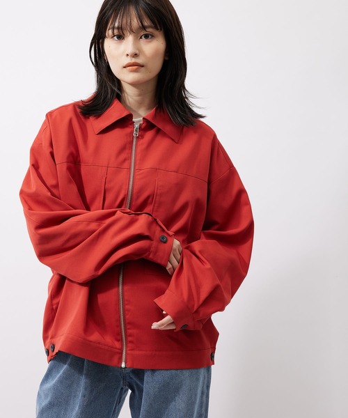 re_k by JUNRED(レクバイジュンレッド)の「【 re_k by JUNRed 】TR BIGシルエットジップブルゾン(ブルゾン・メンズ・レッド系その他2/ブラック/ベージュ系その他・S/M/L)」の18枚目の写真