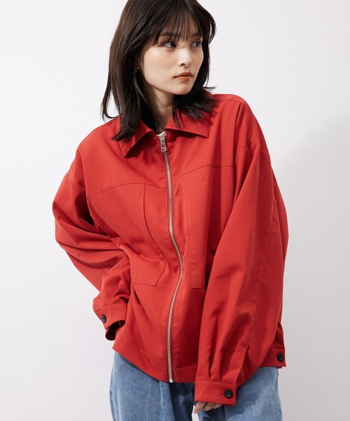 re_k by JUNRED(レクバイジュンレッド)の「【 re_k by JUNRed 】TR BIGシルエットジップブルゾン(ブルゾン・メンズ・レッド系その他2/ブラック/ベージュ系その他・S/M/L)」の19枚目の写真